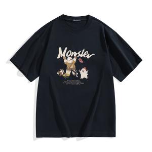 Футболка с коротким рукавом Men's PEACEBIRD MEN, темно-синий, batch 1