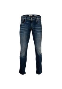 Джинсы - гиперфлекс стрейч анбас стрейч деним длина 32 облегающий крой Replay, синий