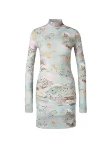 Платье с драпировкой Off-White, зеленый