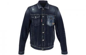 DSQUARED 2 Джинсовая куртка мужская синяя FW22, Blue