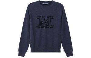 Футболка FW22 Трикотаж Женская Темно-синяя MaxMara