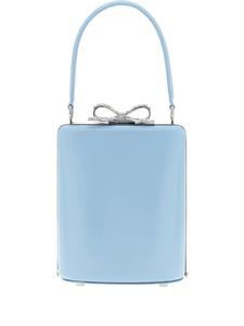 Сумка-тоут с бантом из страз Self-Portrait, синий