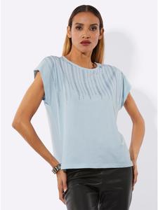 Рубашка с короткими рукавами светло-голубого цвета creation L