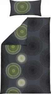 Постельное белье антрацитово-зеленый 1x 155x220 см + 1x 40x80 см REDBEST