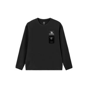 CAMEL Свитшот Capsule мужской Phantom Black с круглым вырезом Moderate Regular