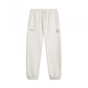 Спортивные брюки LiNing мужские, светло-серый меланж, серо-бежевый