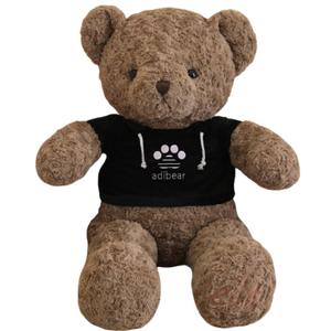 Свитшот с дизайном плюшевого мишки куклы плюшевая кукла высота 80см/100см Click, черный