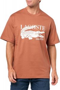 Мужская футболка Lacoste Classic Fit с круглым вырезом и коротким рукавом, фирменная, Track