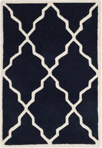 SAFAVIEH Chatham Collection ковер 61 x 92 см Dark Blue CHT940J ручной работы Trellis премиум шерстяной