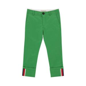 Брюки Gucci Kids Web Garbardine Pants, Parak Green/White/Red/Blue