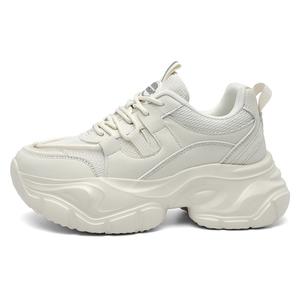 Нескользящие, износостойкие, дышащие низкие кроссовки на массивной подошве для женщин AOKANG, Pearl White[Standard Sports Shoe Size]