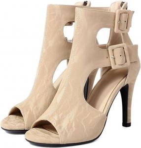 Женские ботильоны-туфли на высокой шпильке Alyaafifa, с открытым носком, на липучке и молнии, летние вечерние туфли для вечеринки, клуба, бала и выпускного