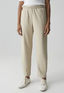 Городские брюки из тонкой меланжевой ткани. Opus, Soft Oat