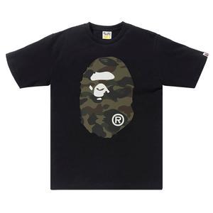 Футболка BAPE 1st Camo Big Ape Head, зеленый/черный