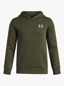 Детский оверсайз худи из хлопковой смеси Under Armour, Marine Green/Black