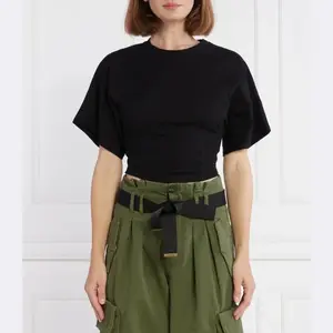 Укороченная футболка Pinko, черный