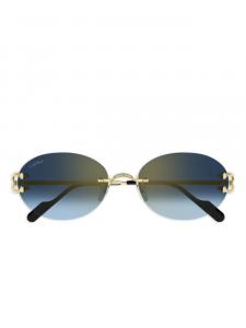 Cartier Eyewear round солнцезащитные очки, золотой