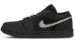 Jordan Кроссовки Air 1 Low top Vintage Basketball Shoes Unisex Black