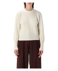 Вязаный пуловер с круглым вырезом Sessun, бежевый