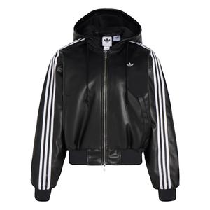 Куртка-пуховик W PLEATHER JACKET PAD Adidas Originals, черный