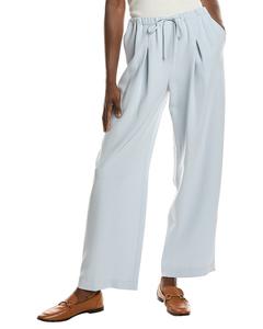 Теория Повседневные расслабленные плиссированные брюки Theory, синий