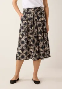 Юбка а-силуэта с принтом mit More & More, Black Beige