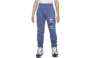 Детские трикотажные спортивные штаны Nike, цвет Diffused Blue/Black/Alabaster