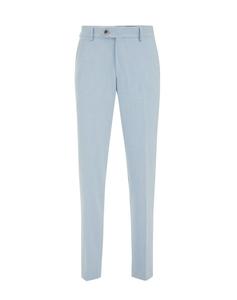 Узкие брюки со складками WE Fashion, светло-синий