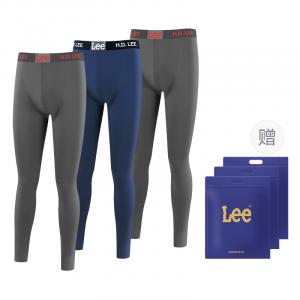 Классические термобрюки 101 мужские, 3 пары Lee, синий