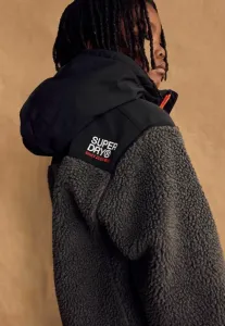Куртка из флиса стандартного кроя с застежкой-молнией. Superdry & Co, Black