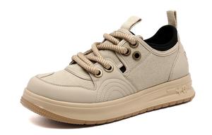 Кеды мужские, обувь для скейтбординга низкая бежевая Trumppipe