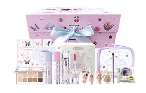 Набор косметики Girls' Dormitory Perfect Score Heartbeat Box, легко растушевывается, натуральный, 11 предметов FLORTTE