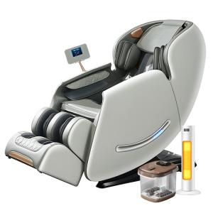 Массажное кресло для дома C300 полноразмерное космическая капсула роскошное многофункциональное электрическое для спины шеи разминание для пожилых AUX, белый