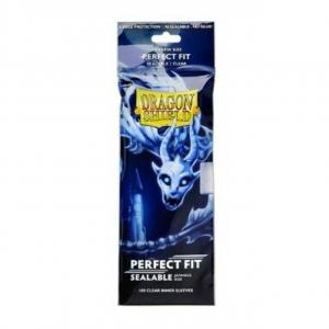 Аксессуары Dragon Shield: Clear Perfect Fit - Japanese Size Sealable Inner Sleeves (100ct)