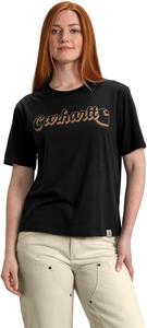 Carhartt Women's 106833 футболка из серии Tencel Fiber, свободного кроя, Black