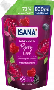 Жидкое мыло ISANA Milde Seife Berry Love Nachfüllbeutel