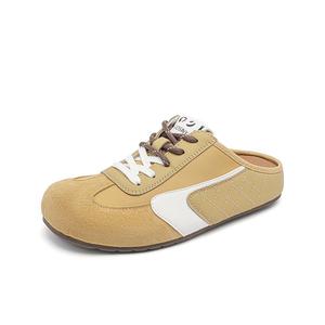 JOSINY Женские сандалии с резиновой подошвой, устойчивые к истиранию, с закрытым носком, желтые