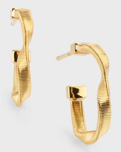 Маленькие серьги-кольца Marrakech из желтого золота 18 карат Marco Bicego