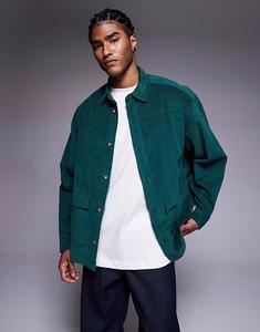 Рубашка свободного кроя зеленого цвета Asos Design