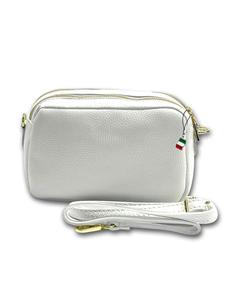 Кожаная сумка через плечо Florence, белая, примерно 22 см Florence