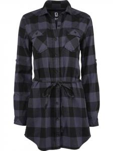 Короткое платье Women Lucy Longshirt Long Sleeve Brandit, черный