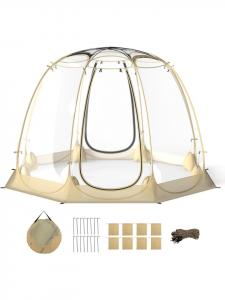 COSTWAY Прозрачная быстросборная палатка-пузырь