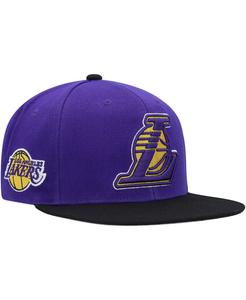 Мужская фиолетово-черная кепка Los Angeles Lakers Side Core 2.0 Snapback Mitchell & Ness