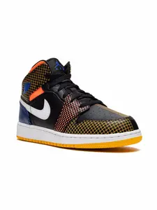 Кроссовки Air Jordan 1 Mid MMD Grid Jordan Kids, черный