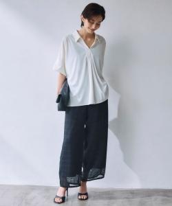 Широкие прямые брюки из клетчатой ткани леноклот в клетку