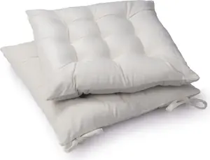 Подушка на сиденье с ремнями для крепления 40х40 см, накидка на стул, подушка на стул, комплект из 2 шт., 40х40х5 см Paco Home