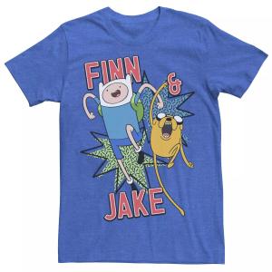 Мужская футболка Cartoon Network Adventure Time Finn & Jake Kapows Licensed Character