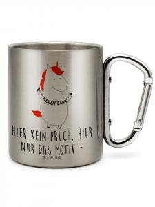 Кружка в виде единорога с благодарственной надписью в серебре Mr. & Mrs. Panda