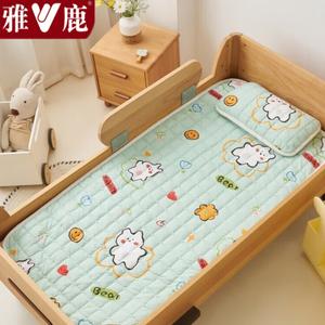 Yalu Наматрасник стеганый из хлопка категории А, 60х150 см, мягкий, гипоаллергенный, машинная стирка