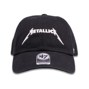 Бейсболка Metallica Logo Garment Wash, черный